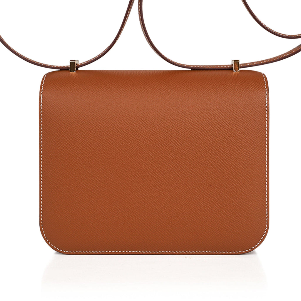 Constance 18 Mini Bag Gold w/ Gold Hardware Epsom Leather