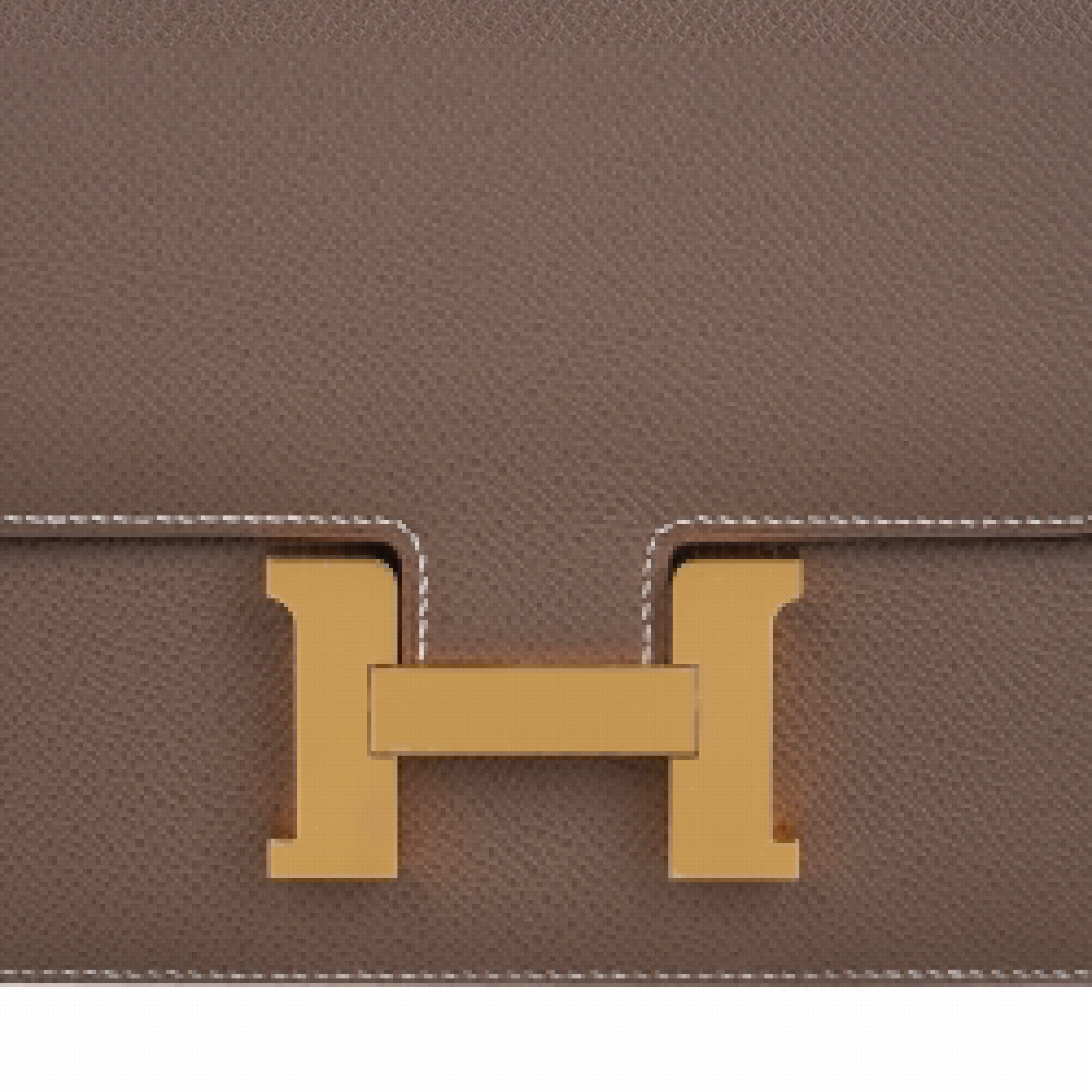 Constance Mini 18 Bag Etoupe Gold Hardware Epsom Leather