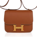 Constance 18 Mini Bag Gold w/ Gold Hardware Epsom Leather
