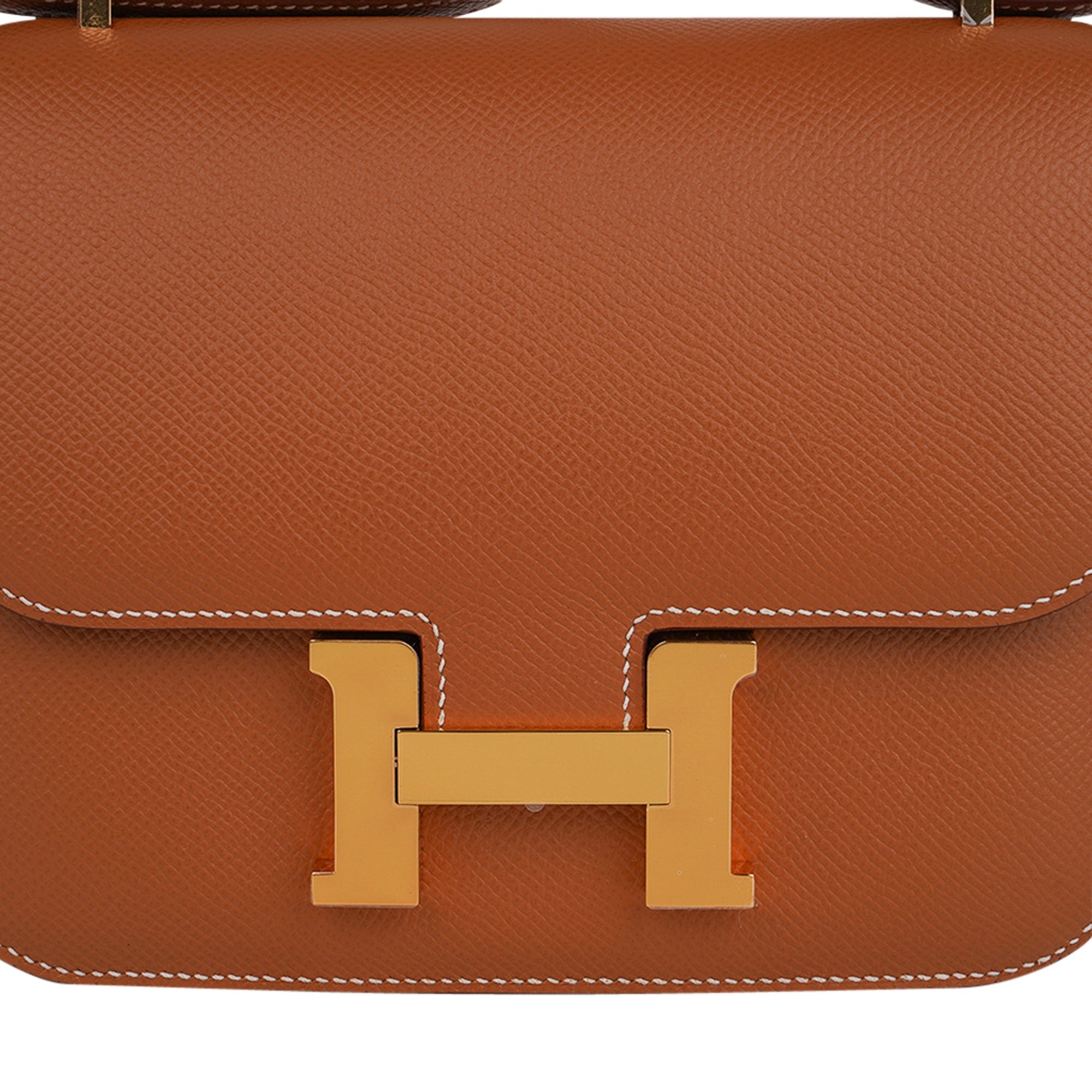 Constance 18 Mini Bag Gold w/ Gold Hardware Epsom Leather