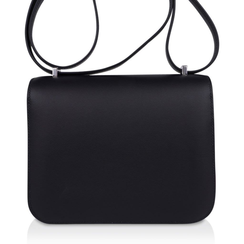 Constance Bag 18 Marbled Buckle Black Swift Limited Edition New / Box