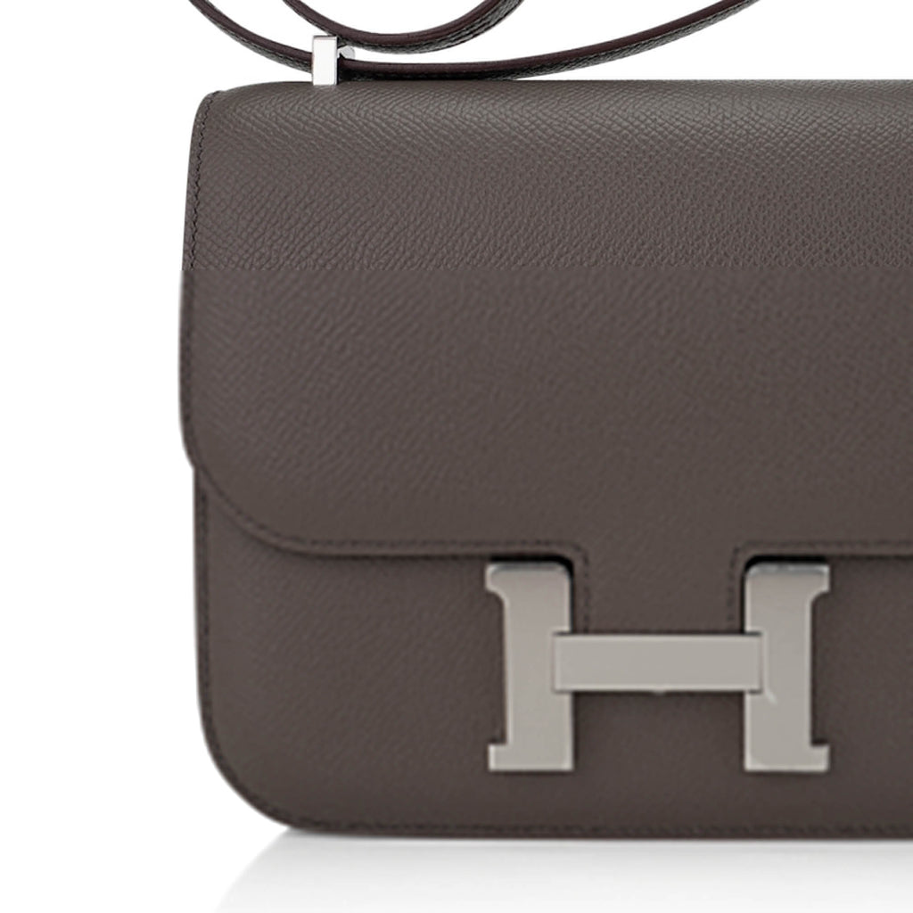Mini Constance 18 Bag Etain Epsom Leather with Palladium Hardware
