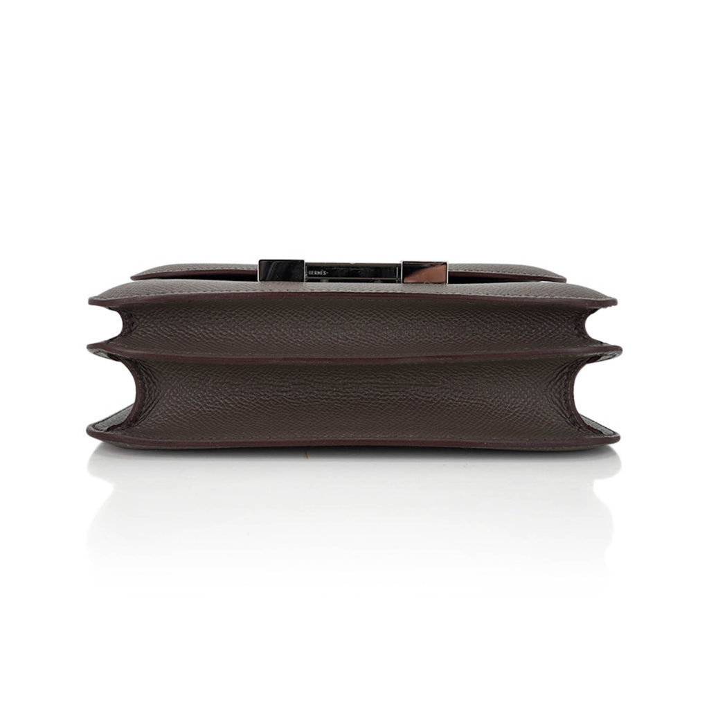 Mini Constance 18 Bag Etain Epsom Leather with Palladium Hardware