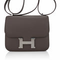 Mini Constance 18 Bag Etain Epsom Leather with Palladium Hardware