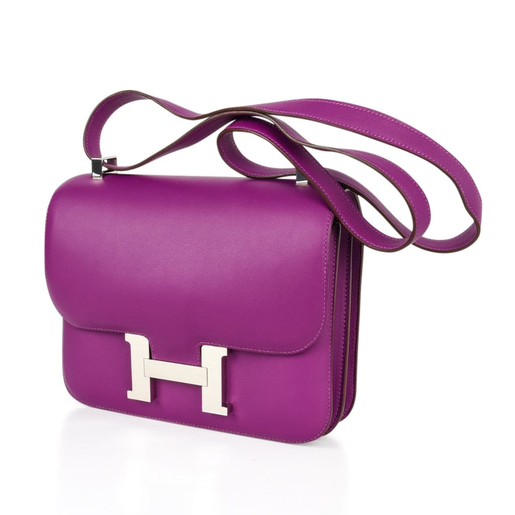 Constance 24 Bag Anemone Swift Leather with Palladium Hardware