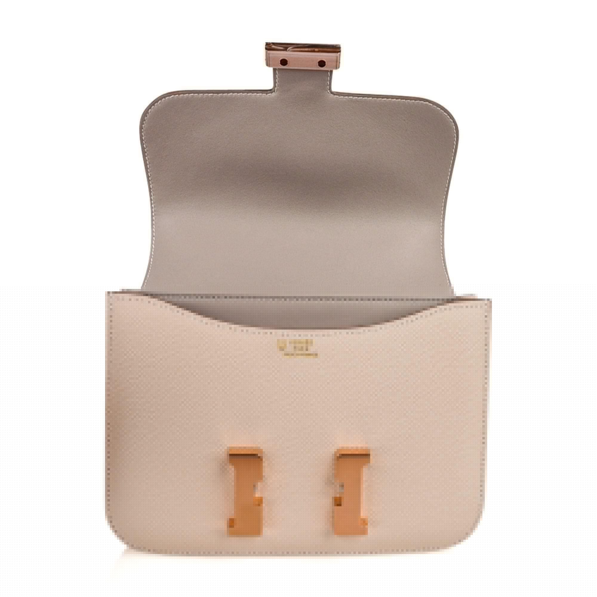 Constance HSS 18 Bag Craie / Gris Perle Rose Gold Hardware