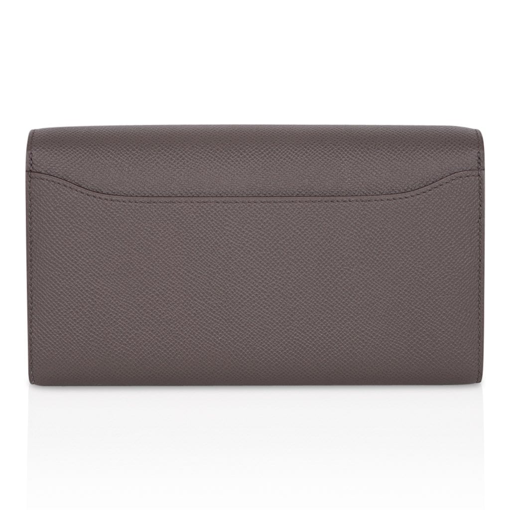 Constance Long To Go Wallet Etain Rose Gold Hardware Epsom New w/ Box