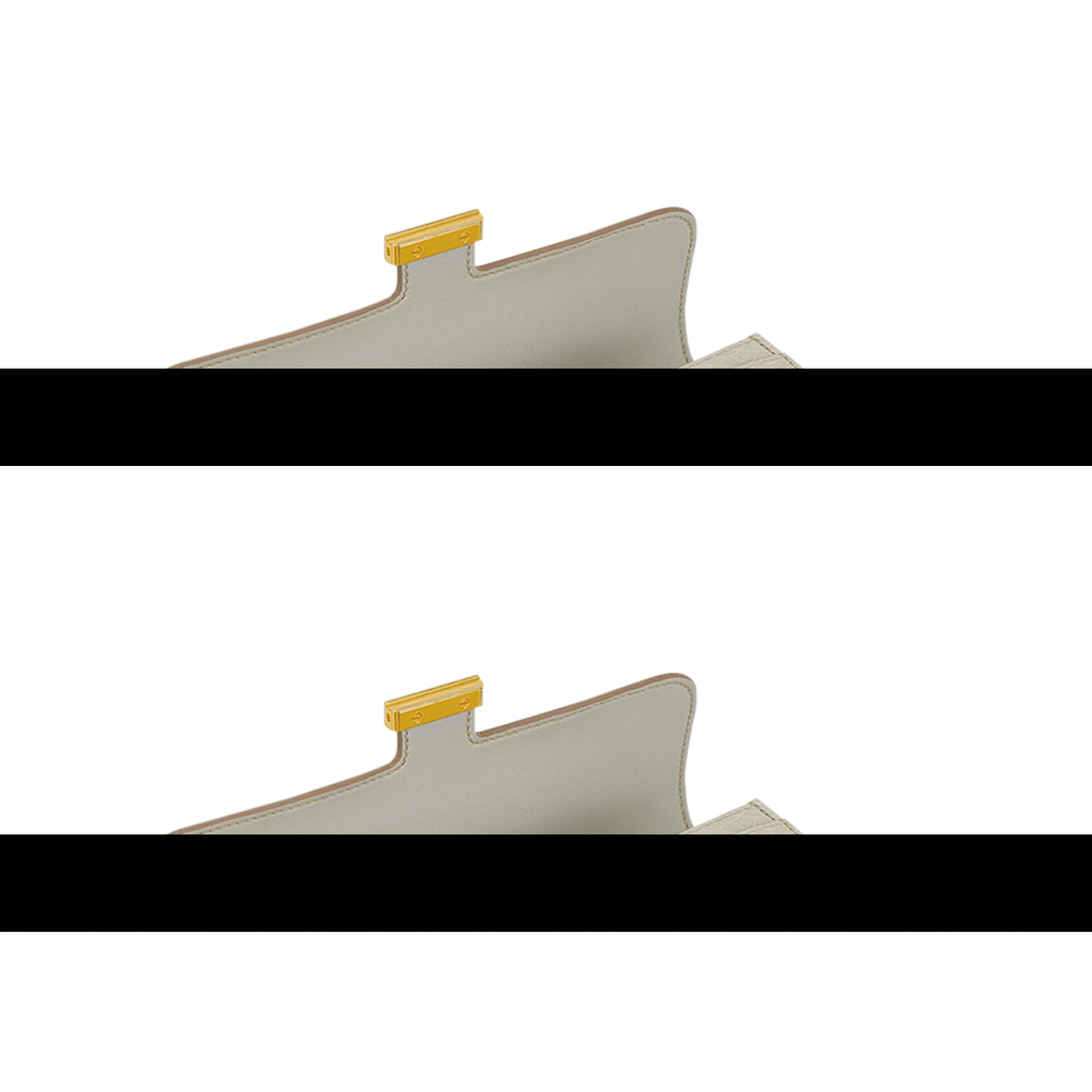 Constance Long To Go Wallet Beton Matte Alligator with Gold Hardware