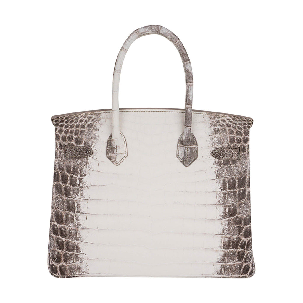 Birkin 30 Bag Diamond Himalaya Blanc Matte Niloticus Crocodile with 18k White Gold Hardware