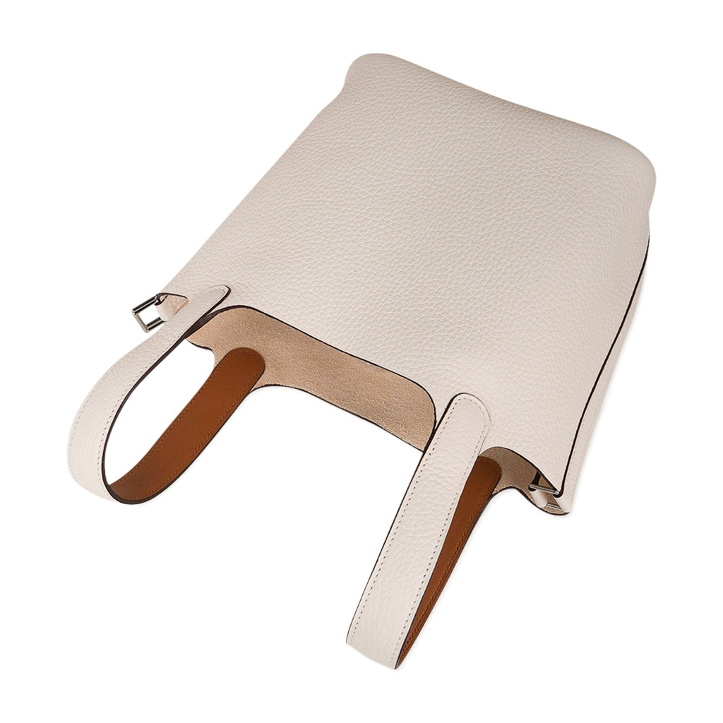 Picotin Lock Eclat 18 Bag Nata / Sesame Tote Clemence Palladium