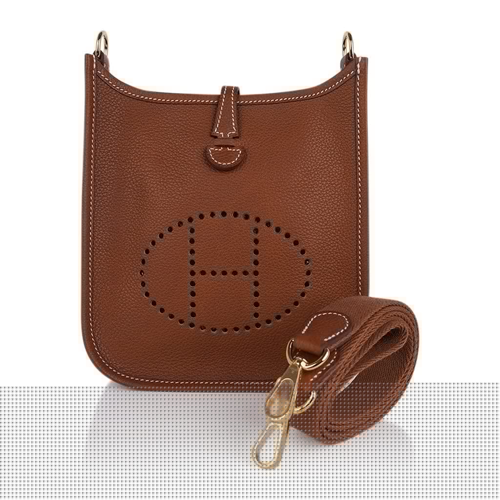 Evelyne TPM Fauve Barenia Faubourg Bag Gold Hardware