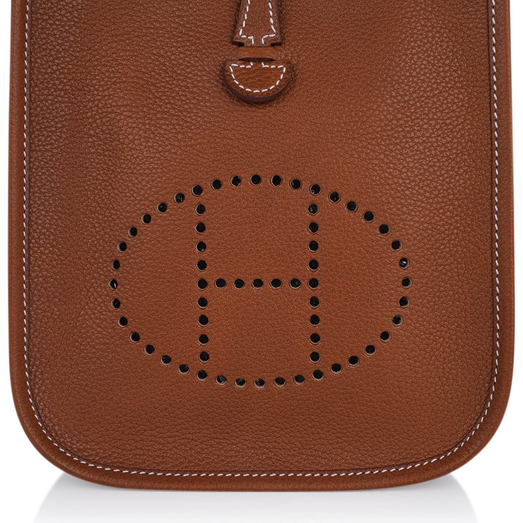 Evelyne TPM Fauve Barenia Faubourg Bag Gold Hardware