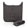 Evelyne PM Bag Gray Etain Clemence Leather Palladium