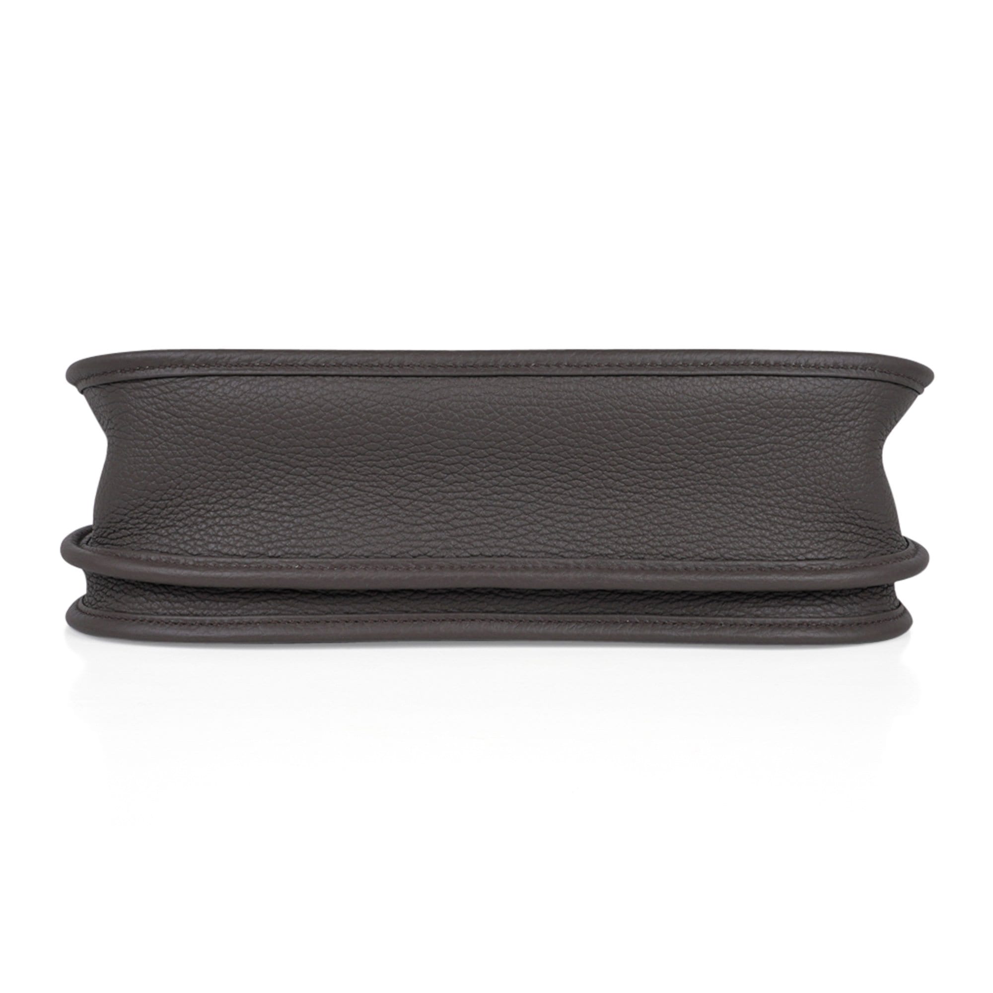 Evelyne PM Bag Gray Etain Clemence Leather Palladium