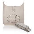 Evelyne PM Bag Beton Palladium Hardware Clemence Leather
