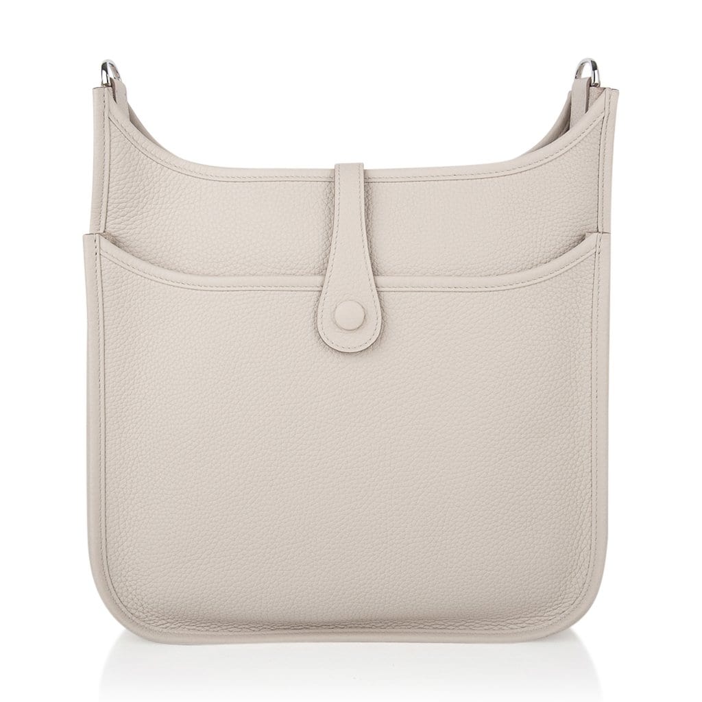 Evelyne PM Bag Beton Palladium Hardware Clemence Leather