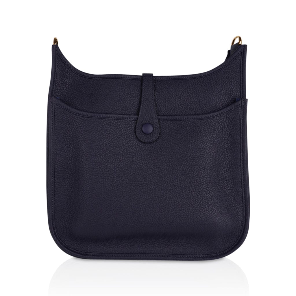 Evelyne PM Bag Bleu Nuit Clemence Gold Hardware