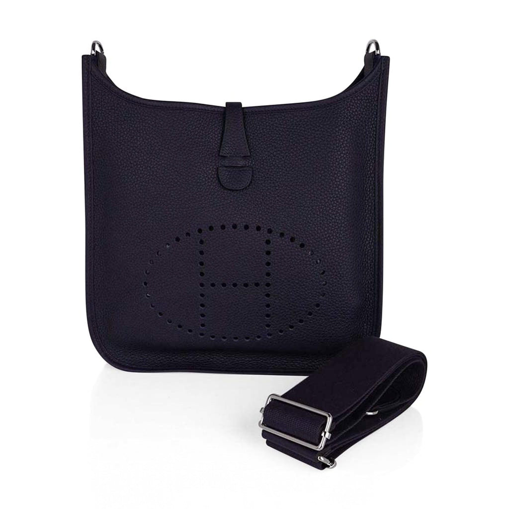 Evelyne PM Bag Bleu Nuit Clemence Palladium Hardware