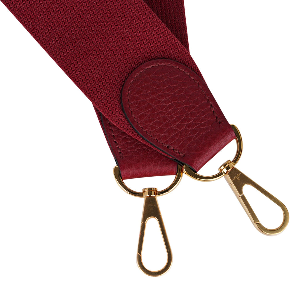 Evelyne PM Bag Rouge Grenat Gold Hardware Clemence