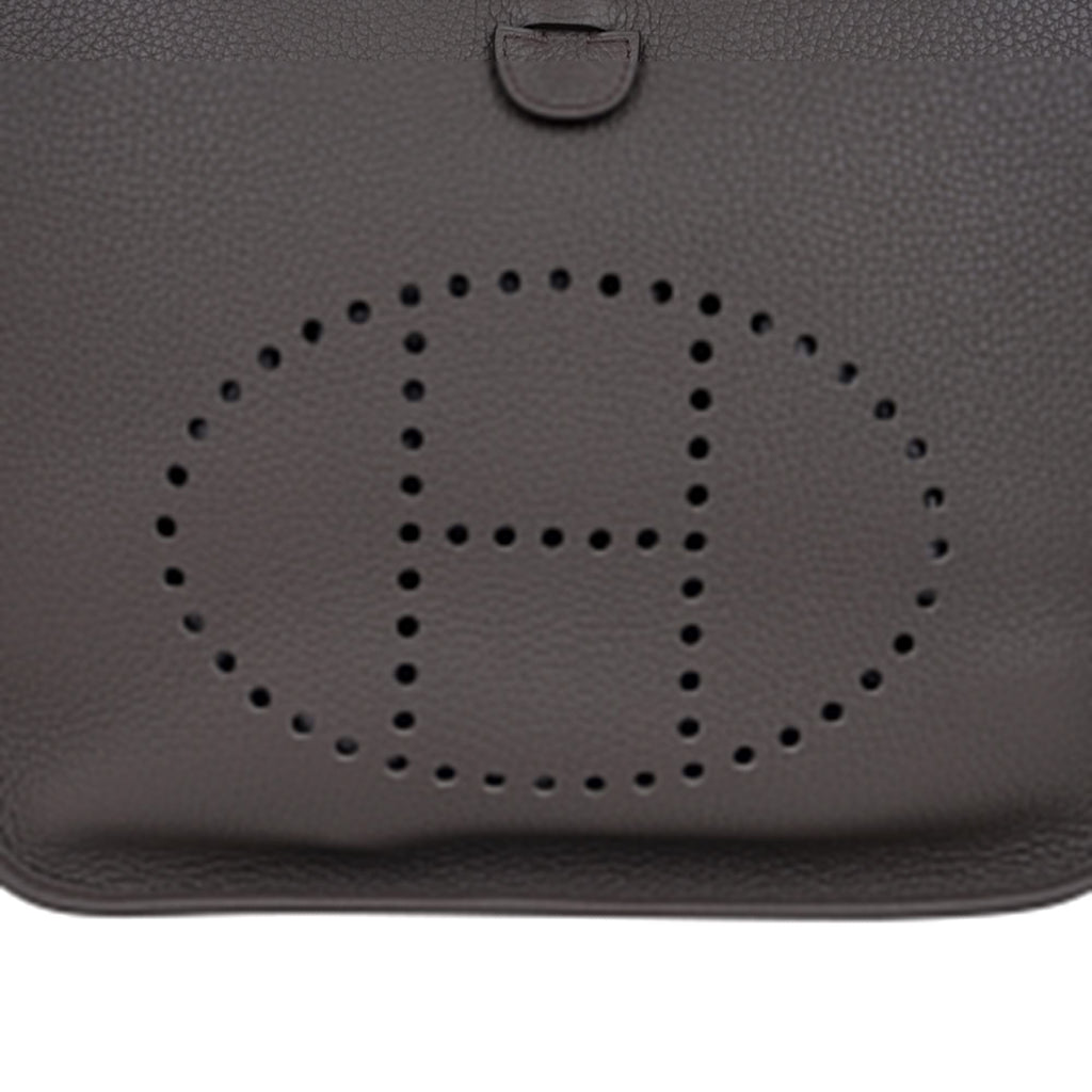Evelyne PM Bag Gray Etain Clemence Leather Palladium