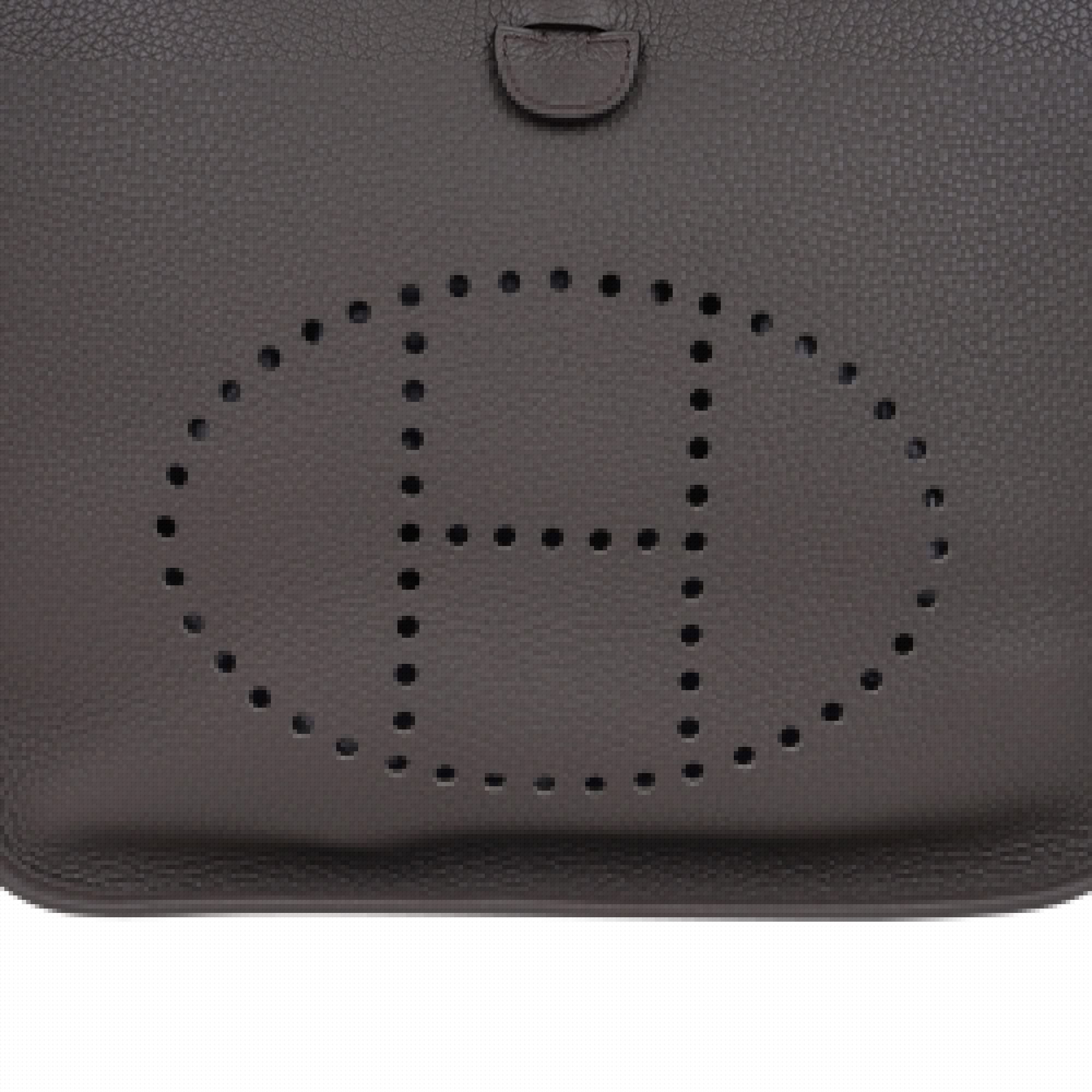 Evelyne PM Bag Gray Etain Clemence Leather Palladium