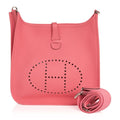 Evelyne PM Bag Rose Azalee Palladium Hardware Clemence Leather New w/Box