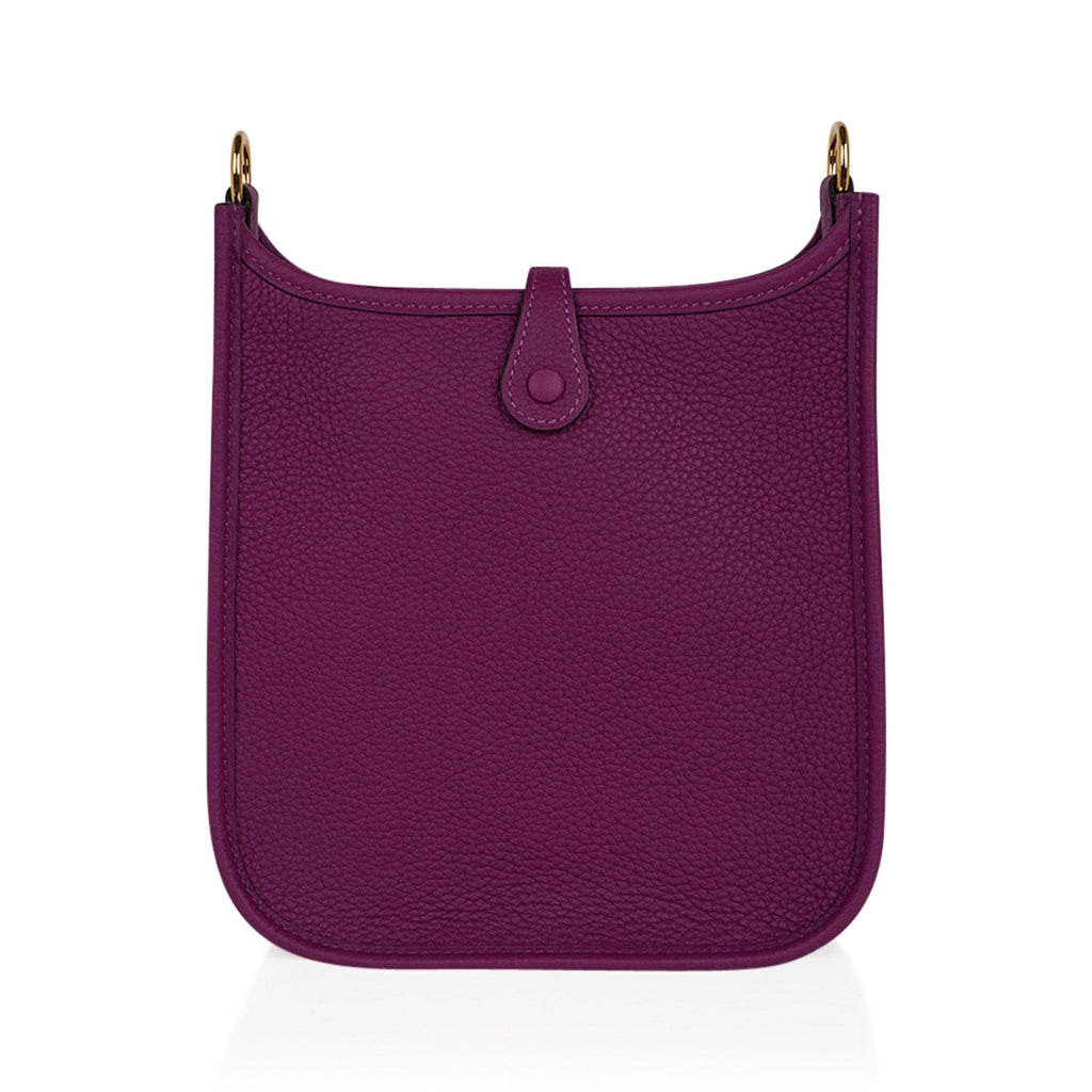 Mini Evelyne III TPM Bag Anemone Maurice Leather with Gold Hardware