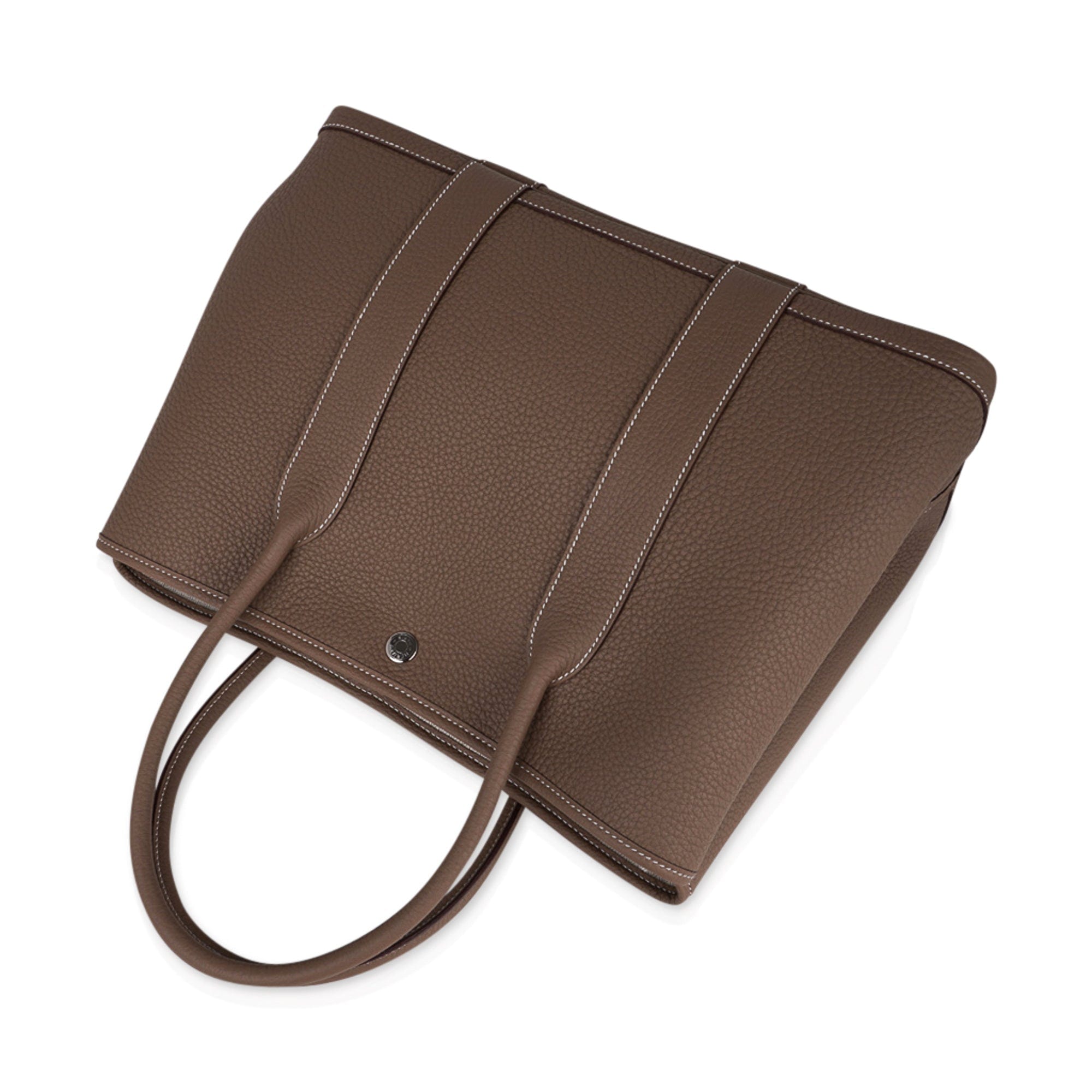 Garden Party 36 Bag Etoupe & Clemence Leather Palladium