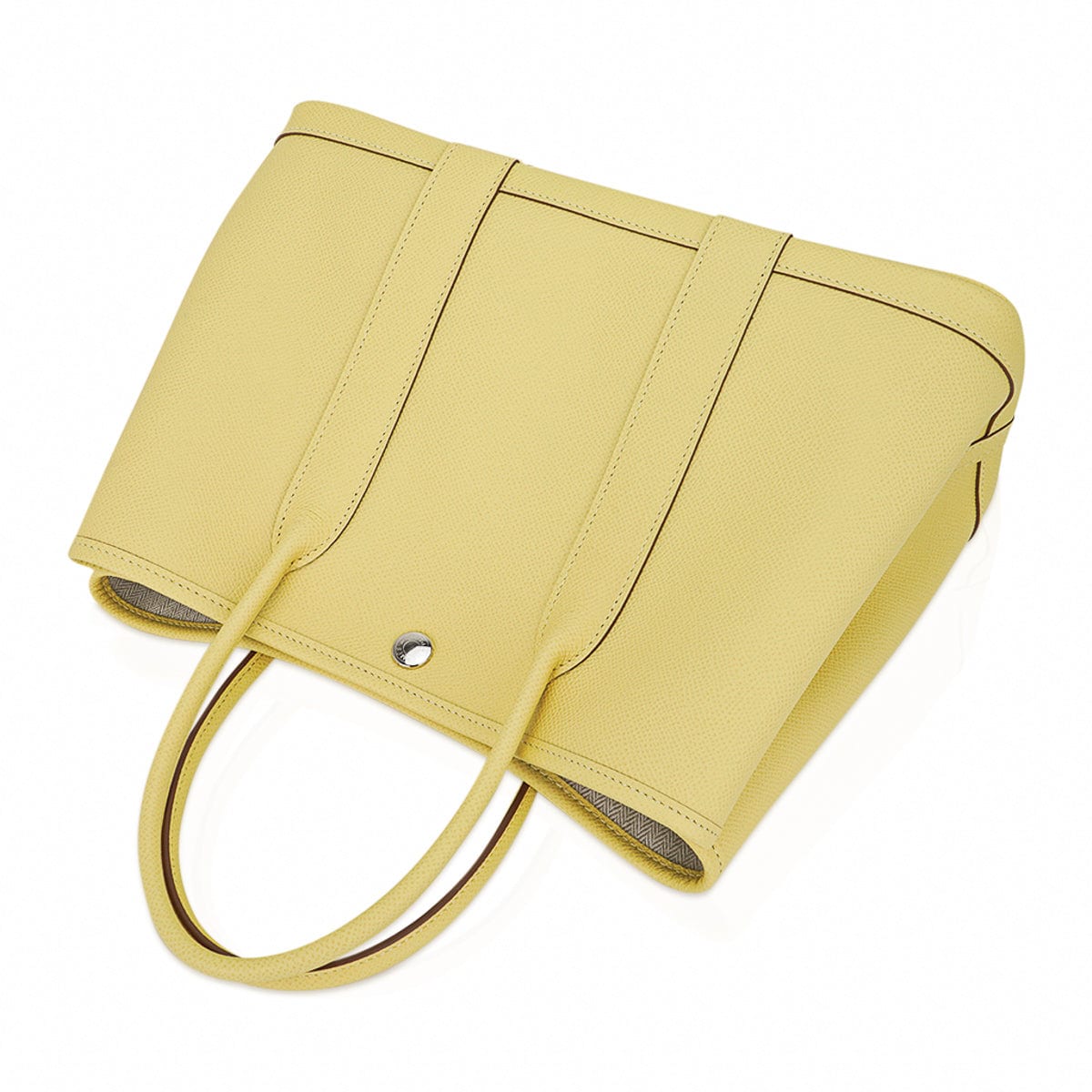 Garden Party 30 Bag Jaune Poussin Epsom Leather with Palladium Hardware