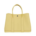 Garden Party 30 Bag Jaune Poussin Epsom Leather with Palladium Hardware