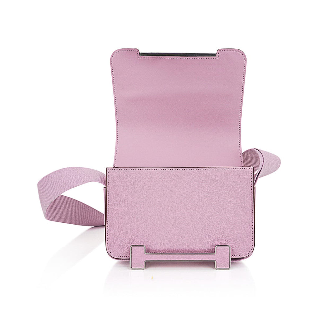 Geta Mauve Sylvestre Chevre Mysore Bag Palladium Hardware