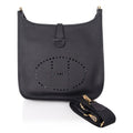 Bag Evelyne GM Black Clemence Gold Hardware