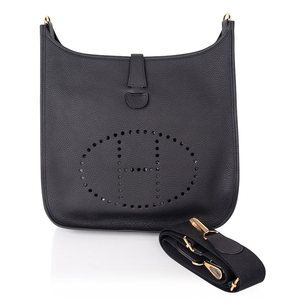 Bag Evelyne GM Black Clemence Gold Hardware