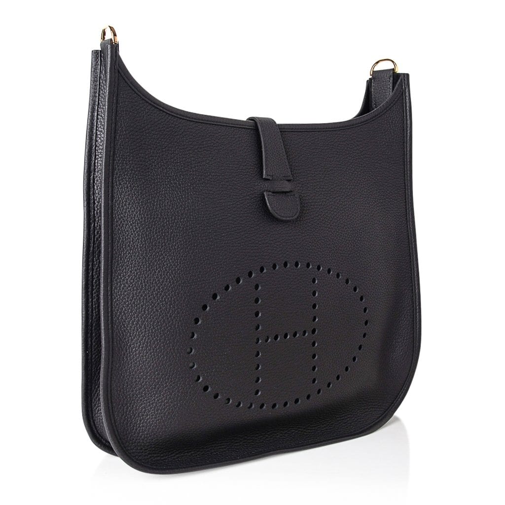 Bag Evelyne GM Black Clemence Gold Hardware
