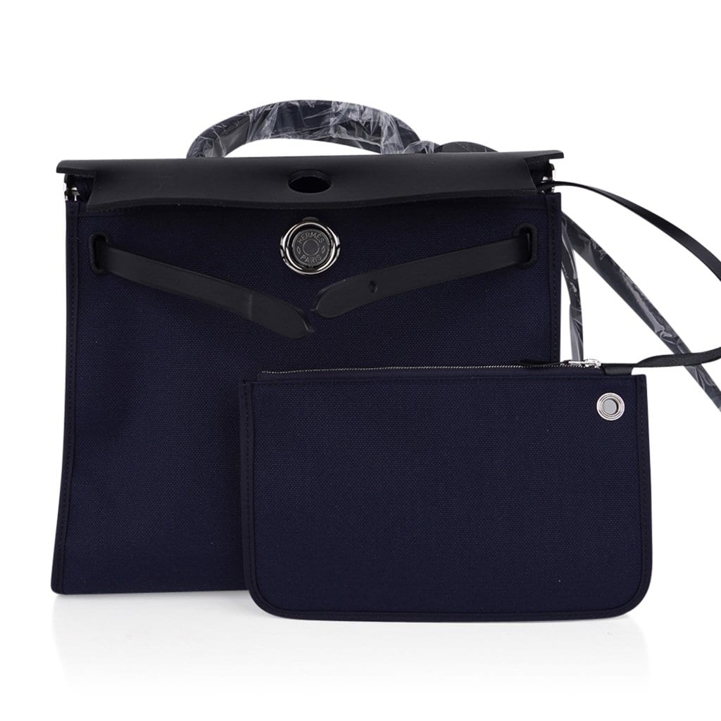 Herbag Zip Navy on Black 31 Militaire Canvas Vache Hunter Leather
