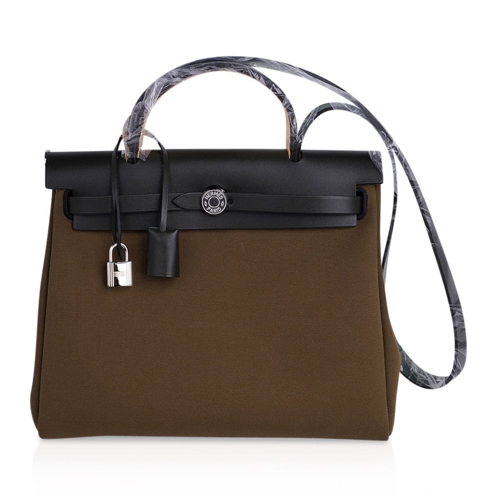 Herbag Zip Toile Officier PM 31 Vert Olive/Khaki Vache Hunter Leather