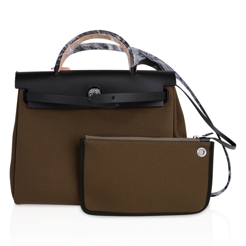 Herbag Zip Toile Officier PM 31 Vert Olive/Khaki Vache Hunter Leather
