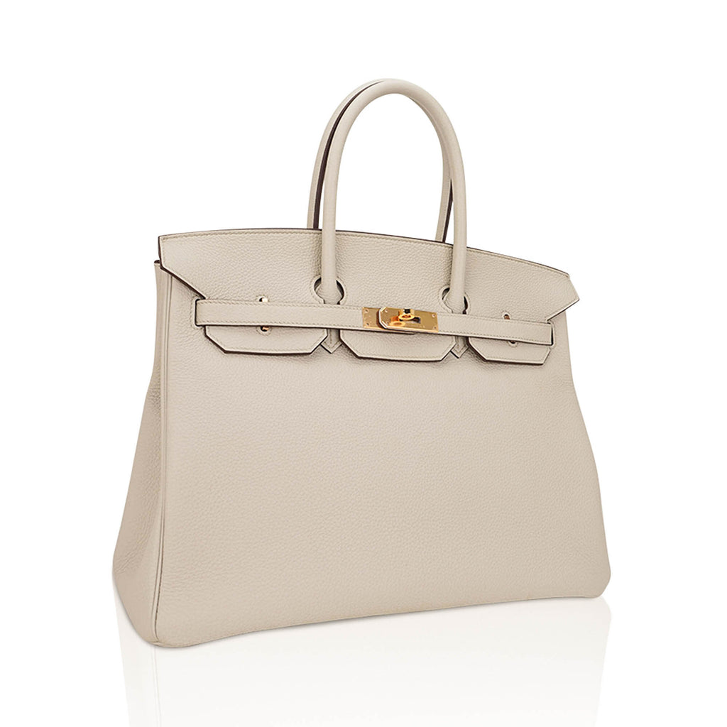 HSS Birkin 35 Trench and Corail Togo Leather Special Order Bag