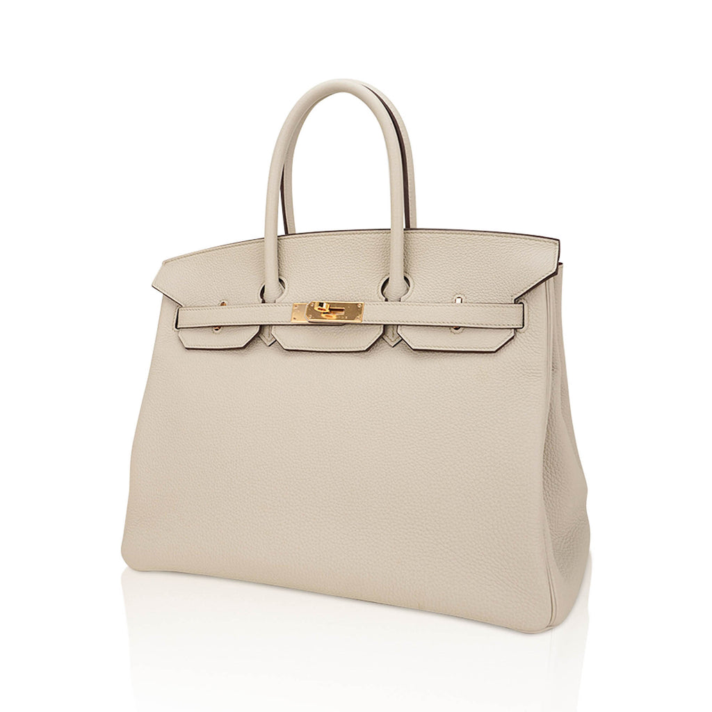 HSS Birkin 35 Trench and Corail Togo Leather Special Order Bag