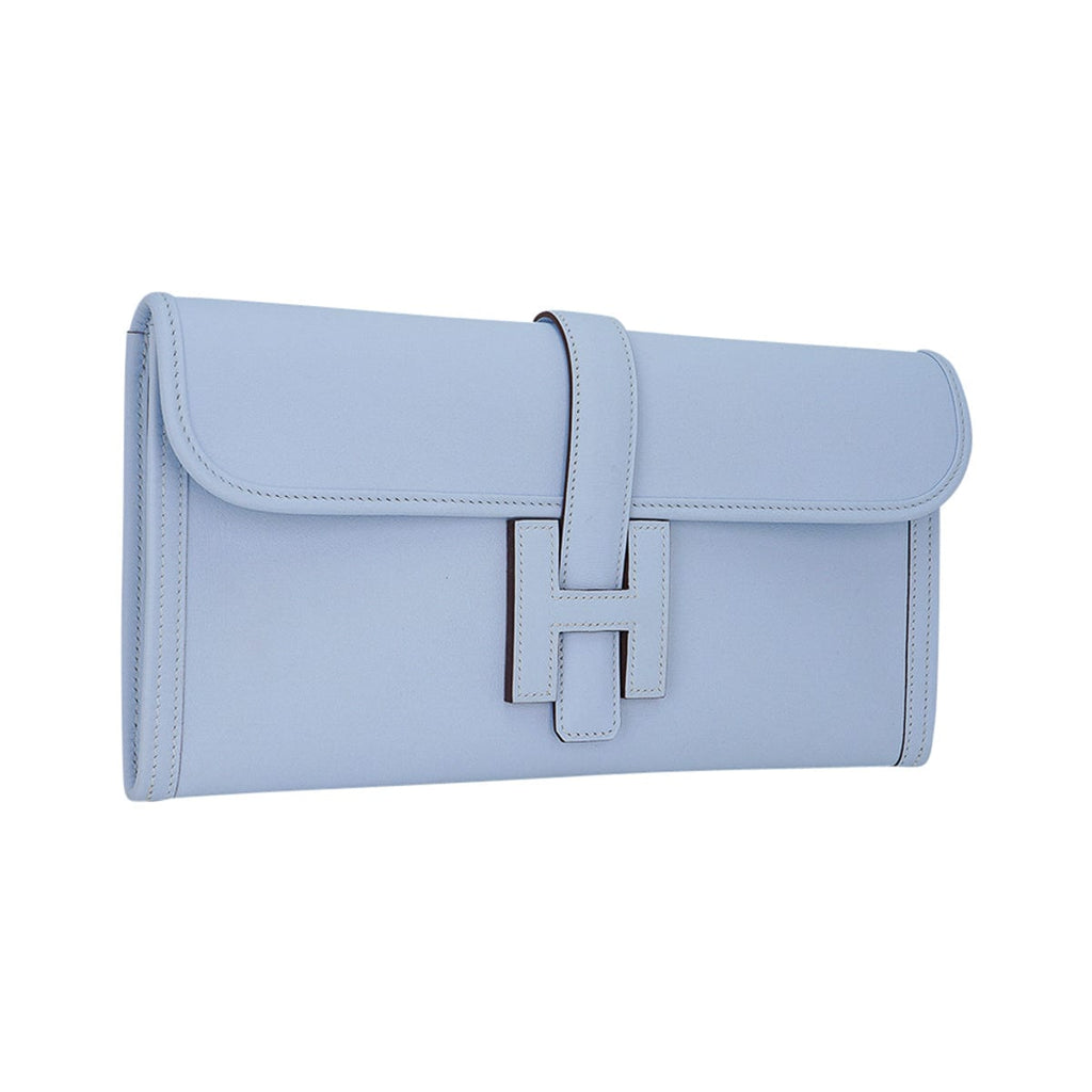 Jige Elan 29 Blue Brume Clutch Bag Evercolor Leather