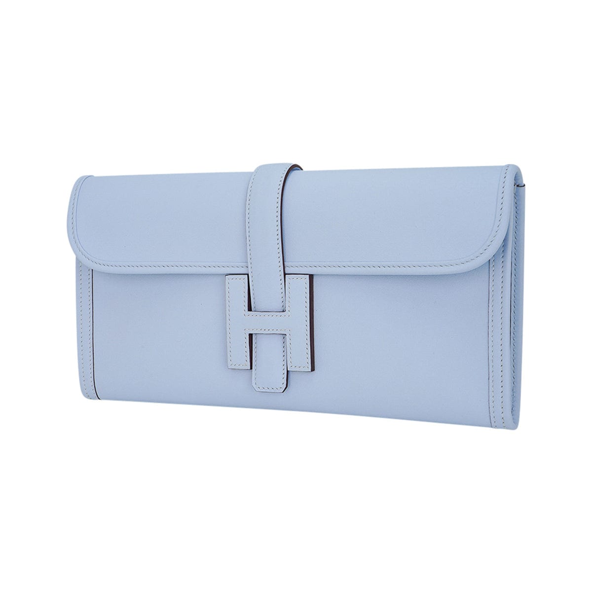 Jige Elan 29 Blue Brume Clutch Bag Evercolor Leather