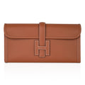 Jige Elan 29 Gold Clutch Bag Evercolor Leather
