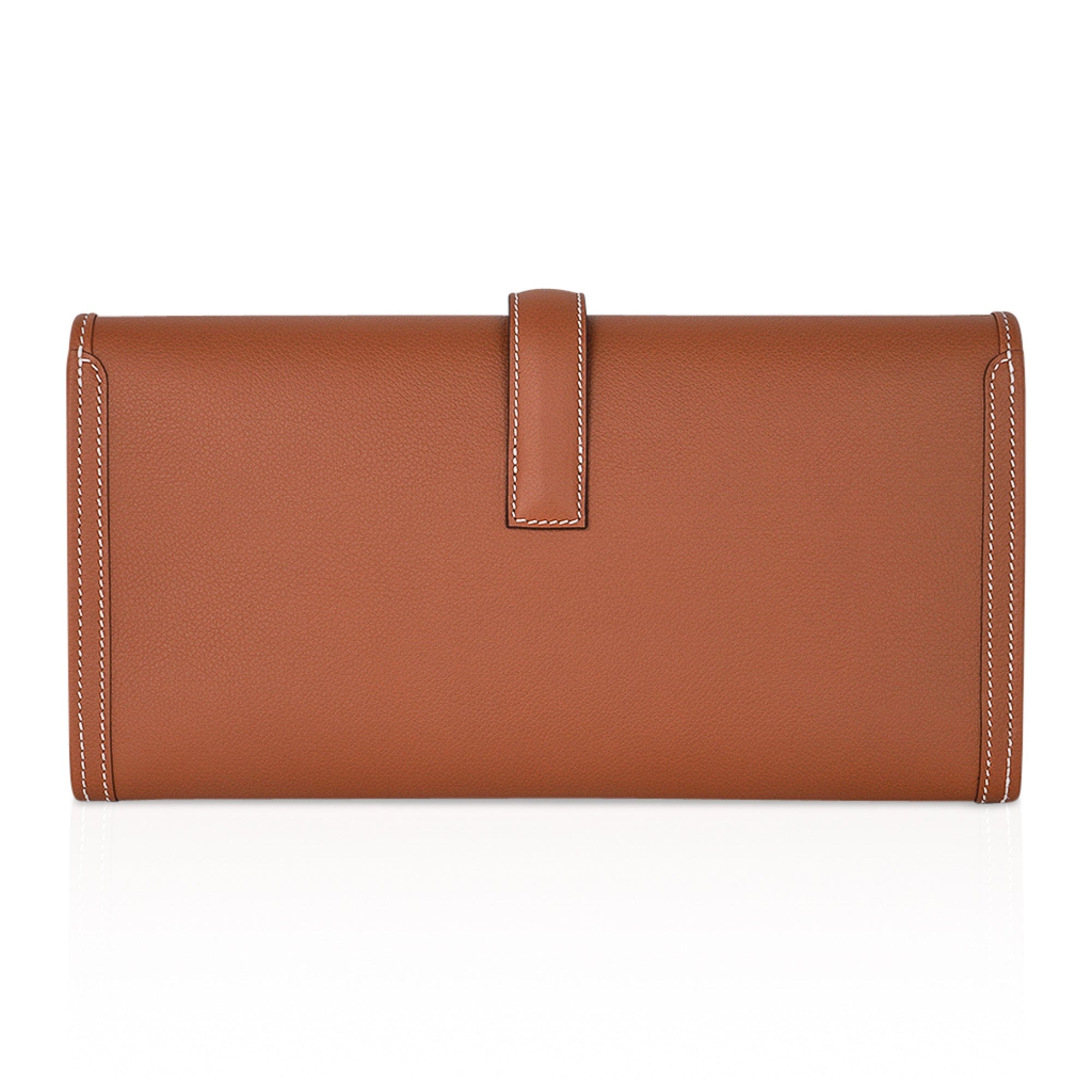 Jige Elan 29 Gold Clutch Bag Evercolor Leather