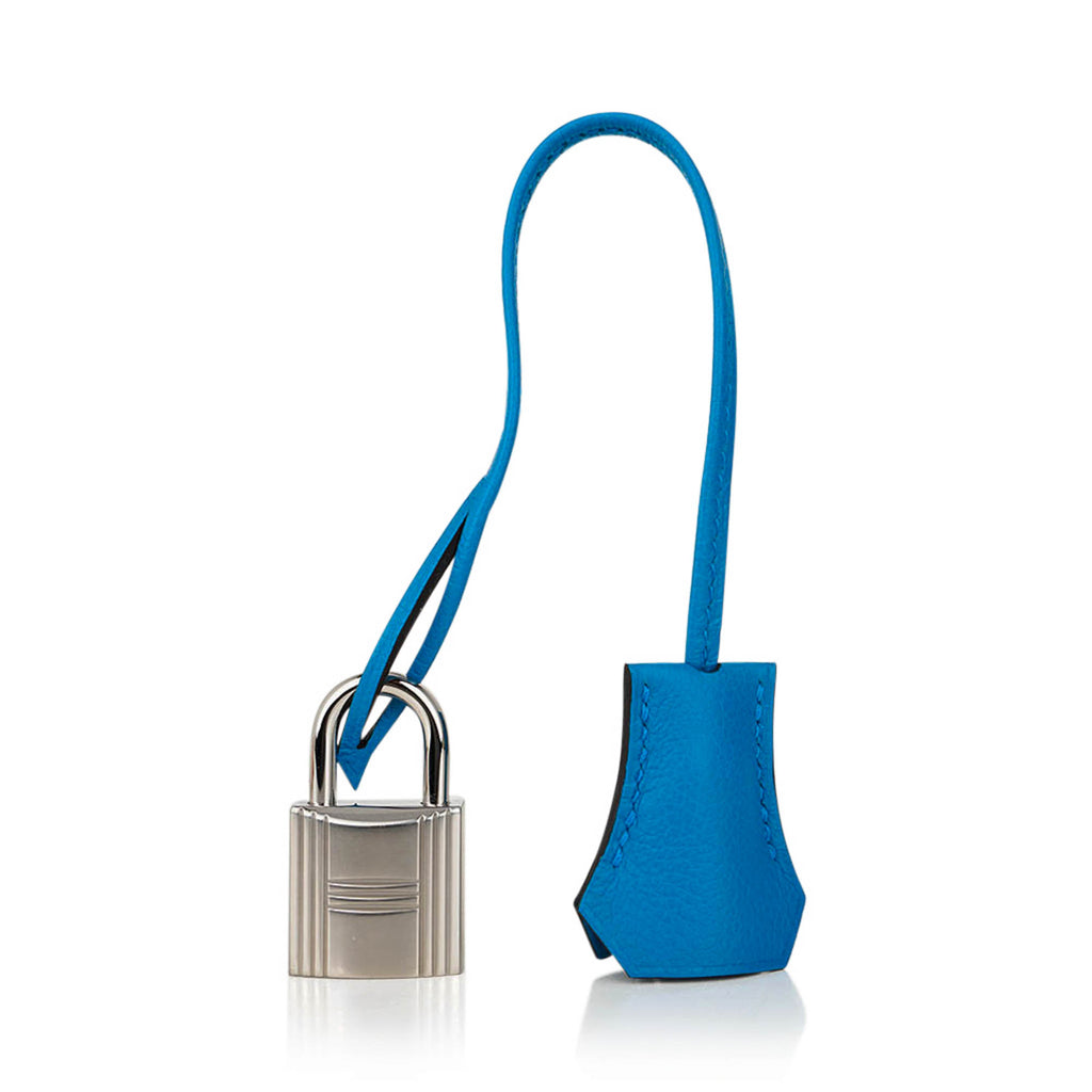 Kelly Messenger PM Blue Zanzibar Evercolor Leather with Palladium Hardware