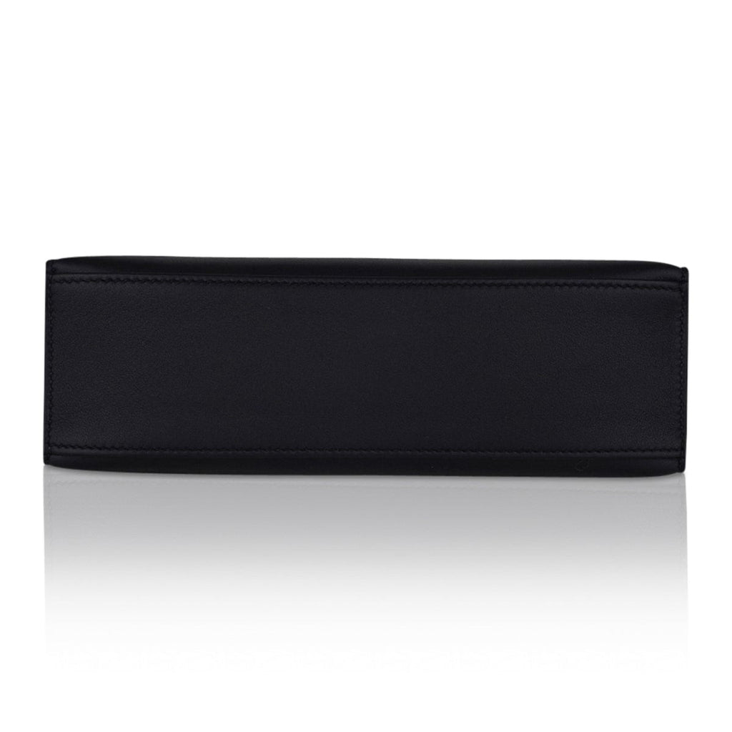 Kelly Pochette Bag Black Rose Gold Hardware Clutch