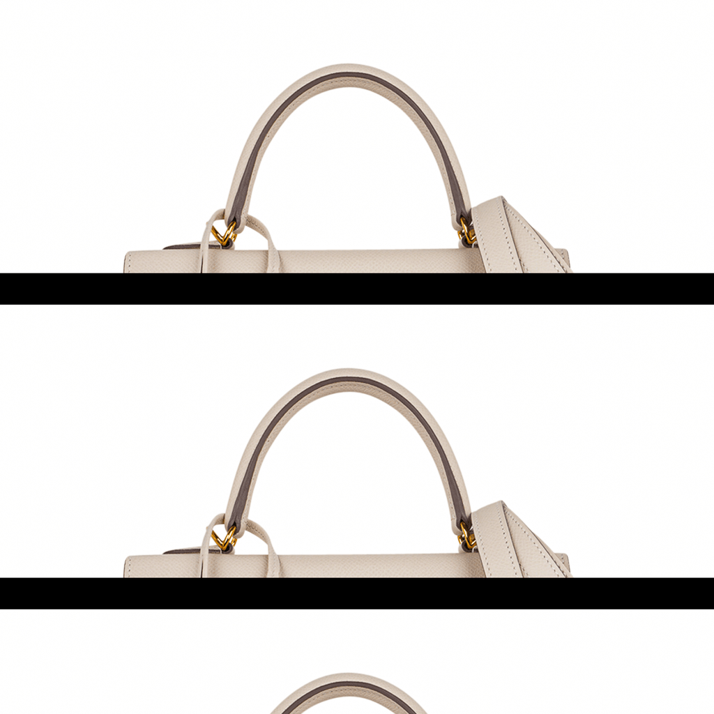Kelly 25 Sellier Bag Craie Epsom Leather with Gold Hardware