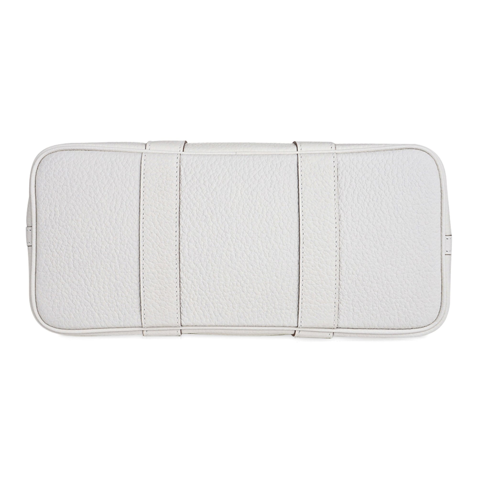 Garden Party 30 Bag Lime Toile Officier / Blanc Vache Country Leather