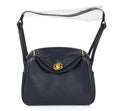 Lindy 26 Bag Blue Nuit Clemence Gold Hardware