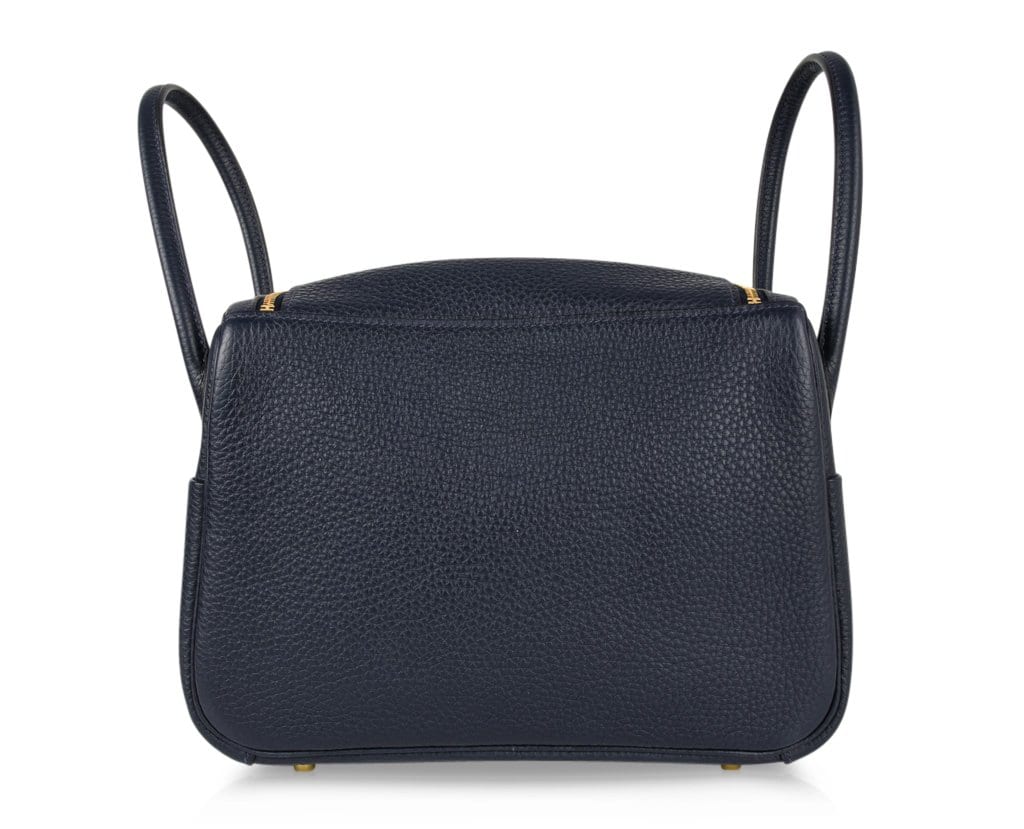 Lindy 26 Bag Blue Nuit Clemence Gold Hardware