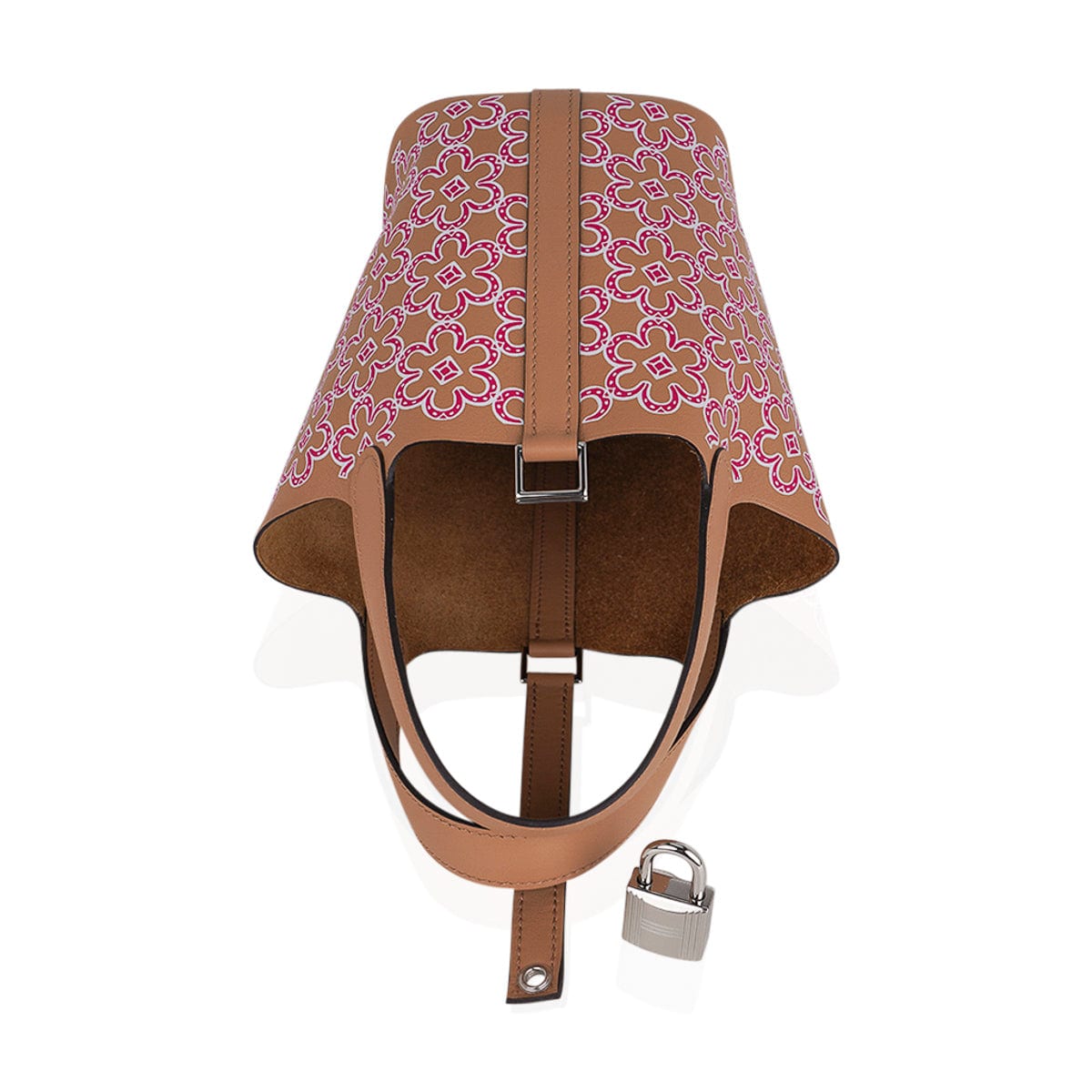 Picotin Lock 14 Micro Lucky Daisy Bag Chai with Rose Palladium Hardware